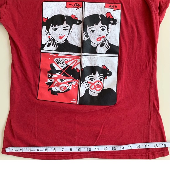 Boxy Tee Pop Art Style Comic Girl - Picture 6 of 10